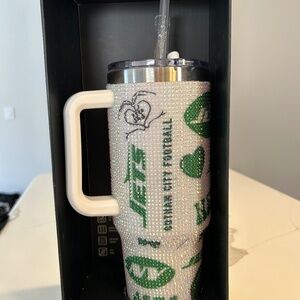 JETS bling colossal tumbler